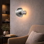Opviq Lámpara de Pared de Metal Cromo